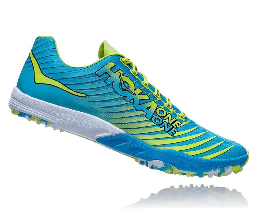 Hoka One One Spikes Dames - Evo Xc - Blauw/Groen - GS0568314